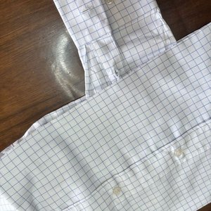 Camisa Benson & Thomas Talle 38 Cuadros Azules Nueva - imagen 3
