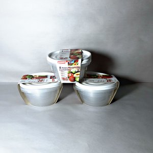 Juegos de Potes Plásticos São Bernardo Multiclick con Tapa Blanca - imagen 1