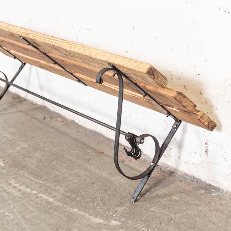 Ganchera de madera y hierro para muebles - imagen 2