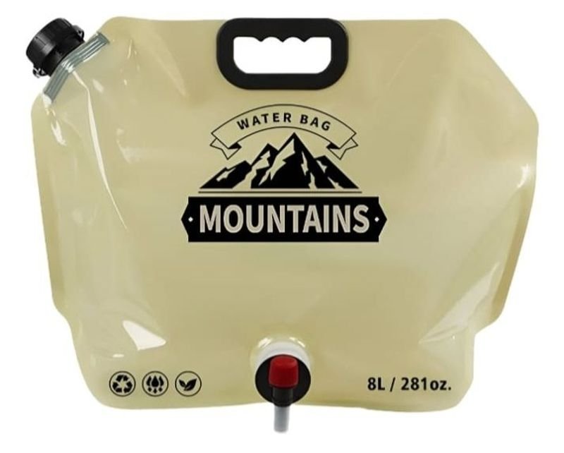 Contenedor de Agua Plegable Portátil 8L - Ideal para Camping y Senderismo - imagen 3