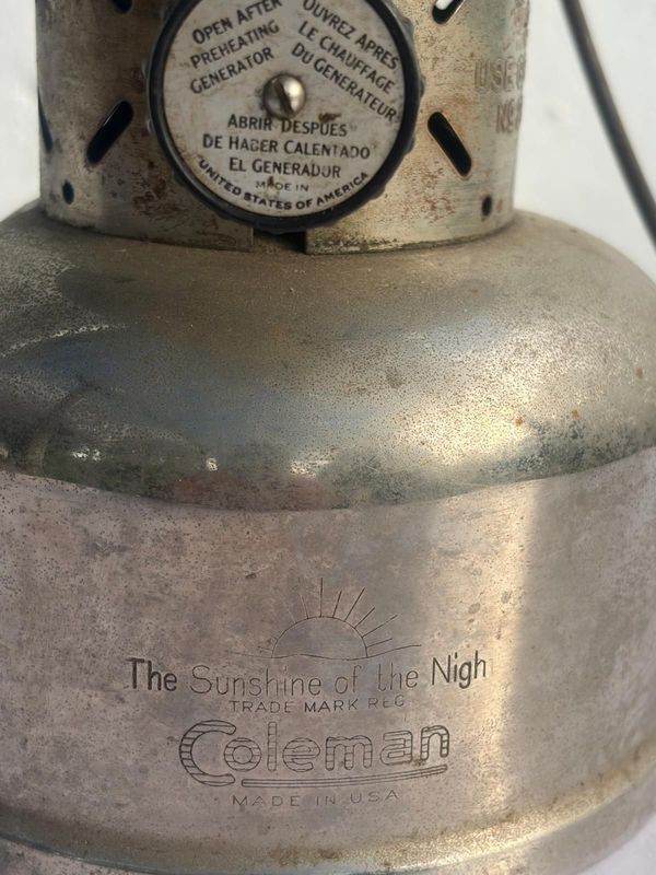 Farol a Mantilla Coleman "The Sunshine of the Night" a Combustible Líquido - imagen 1