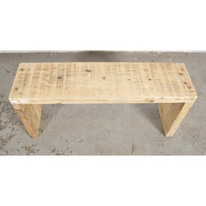 Banco Rústico de Madera Clara - 103 cm - imagen 2