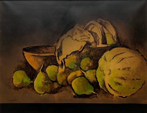 Lote anterior: Pintura de Vicente Martín 'Bodegón con calabaza'