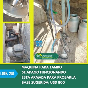 Lote anterior: Máquina para Tambo - Usada para Probarla
