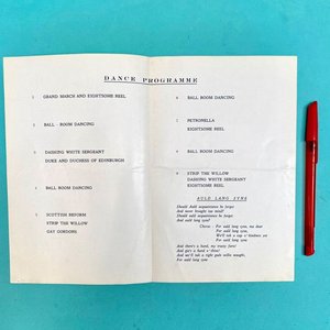 Folleto Oficial Baile Caledonio Parque Hotel Montevideo 1957 St. Andrew's Society - imagen 2