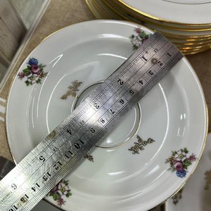 Servicio de Té Limoges Chastagner & Co. Porcelana Francesa Policromada Floral - imagen 14