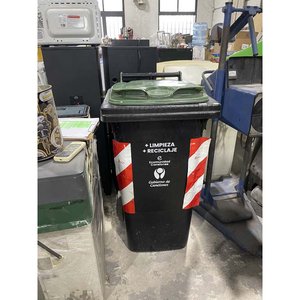 Tarro para Basura con Tapa Verde y Diseño "Gobierno de Canelones" - imagen 1