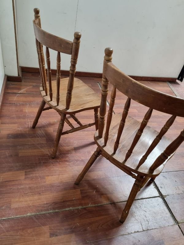 Dos Sillas De Madera Antiguas - imagen 6