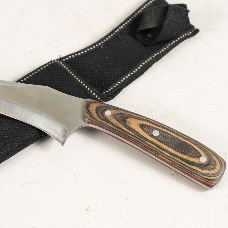 Cuchillo con mango de madera y hoja de acero - imagen 2
