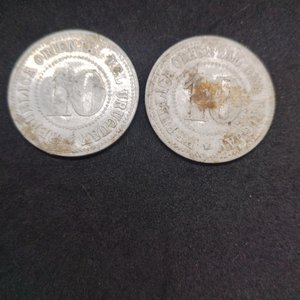 Lote de 2 Fichas de Estancia o Esquila con Marca de Ganado y Número 4 - imagen 5