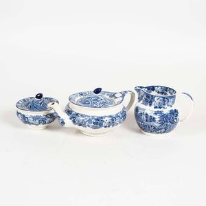 Lote siguiente: Set de Loza Inglesa Woods Ware con Escenas Campestres - 3 Piezas