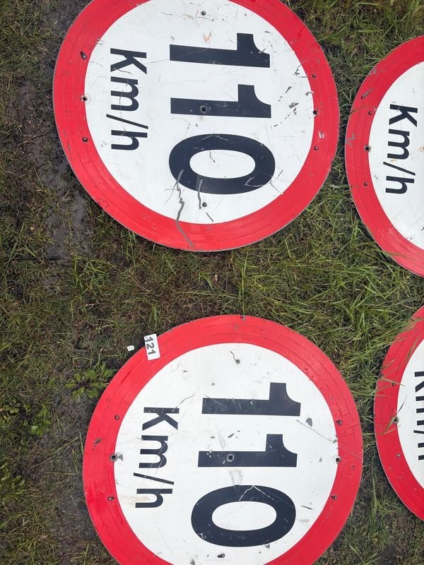 Lote de 4 Carteles Señalización Vial 110 Km/h