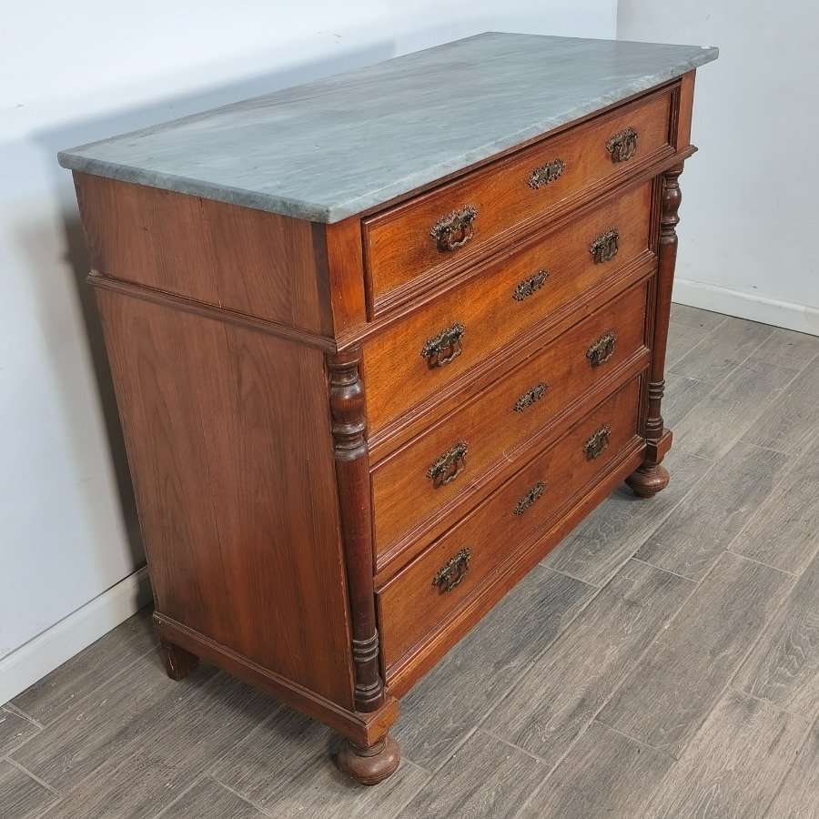 Muebles de Madera con Tapas de Mármol y Decoración Orfebre - imagen 3