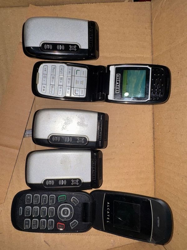 Lote de 5 Celulares Alcatel Usados