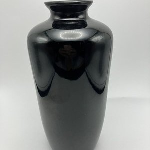 Florero o jarrón de cerámica o porcelana negra - imagen 3