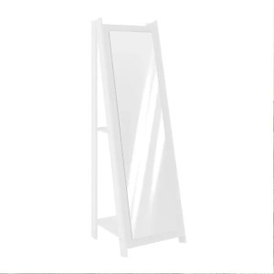 Espejo de Pie Blanco con Estantes - imagen 2