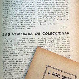 Lote de 6 Revistas del Centro Coleccionistas del Uruguay (1931-1933) - imagen 5