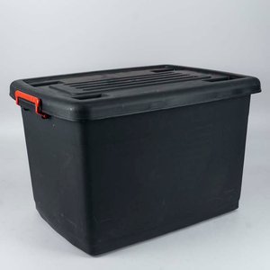 Lote anterior: Organizador de Plástico Negro con Ruedas, Tapa y Manijas