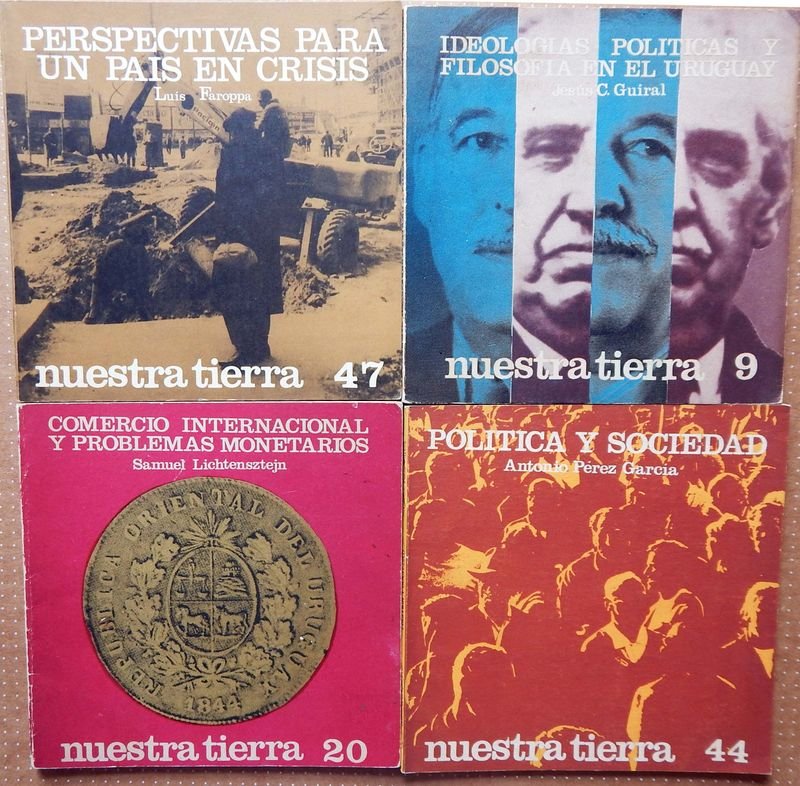 Colección Nuestra Tierra: 4 Libros sobre Economía, Política y Sociedad Uruguaya