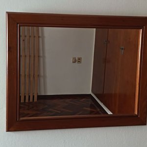 Juego Cómoda Mid-Century 8 Cajones y Espejo con Marco de Madera - imagen 9