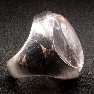 Anillo de Plata 950 con Lodolita - Diseño Ovalado - imagen 2
