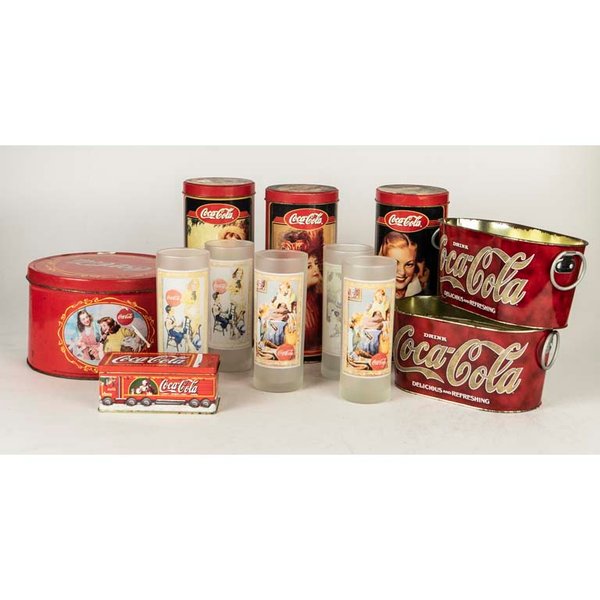 Piezas Coca Cola: Vasos y Latas Publicitarias