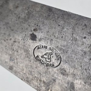 Cuchilla Antigua Acero Solingen Guazu Bira con Mango de Madera - imagen 3