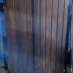 3 postigos madera maciza, 1 con marco - imagen 5