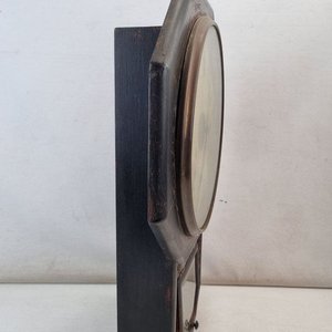 Antiguo Reloj de Pared Inglés/Americano Madera Oscura Principios Siglo XX - imagen 5