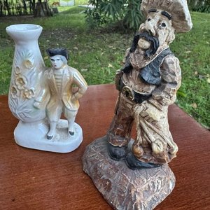 dos adornos en ceramica y ceramica esmaltada - imagen 3