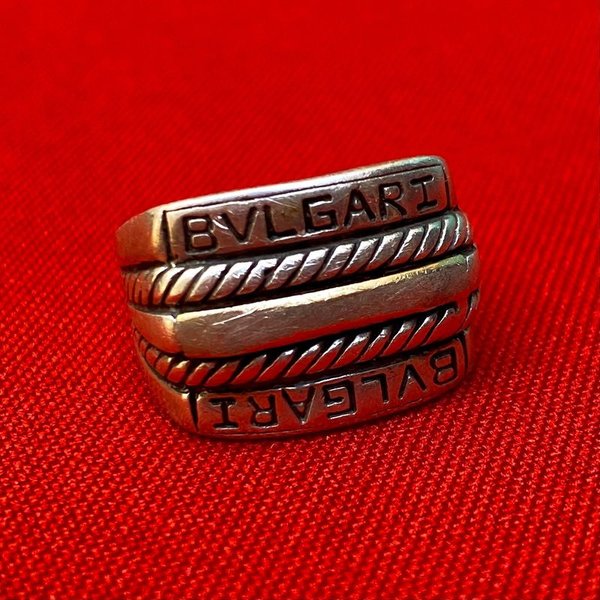 Anillo de plata Bulgari con diamante - imagen 1