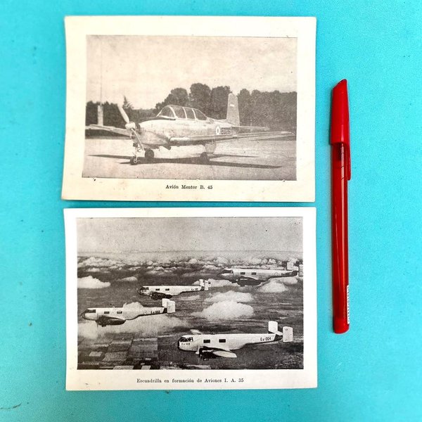 2 Postales Aviones Militares Argentinos Fábrica Militar de Aviones - imagen 1
