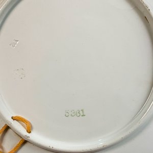 Plato Decorativo Cerámica Paisaje Laguna Cisne Blanco y Marrón 27 cm - imagen 3