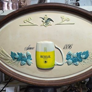 Cartel Oval Cervecero Michelab "Since 1896" con Relieve - imagen 1