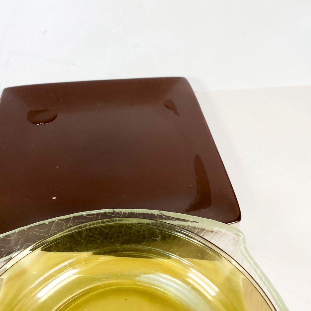 Platos y fuentes de vidrio y metal - imagen 4