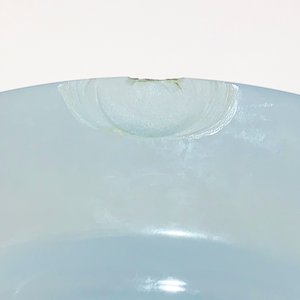 Doce Platos Llanos Noritake de Porcelana Blanca y Azul con Borde Dorado - imagen 4