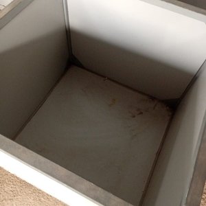 2 Cubos Exhibidores Grises Metálicos con Ruedas - imagen 3