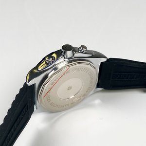 Reloj Breitling Caballero Cronógrafo Malla Goma Funciona - imagen 4