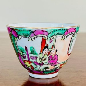 Lote de 6 Piezas Decorativas de Porcelana Japonesa Satsuma y China Cantón - imagen 5