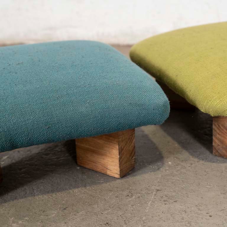 Tapizados para limpiar, posapies de madera rústica - imagen 2