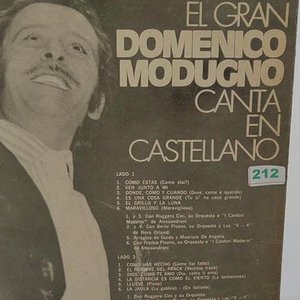 Disco de Vinilo "El Gran Domenico Modugno Canta en Castellano" - Victor Mono - imagen 2