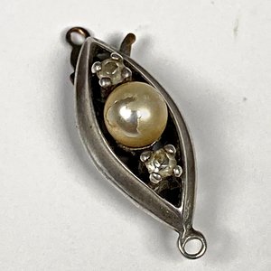 Anillo y Broche de Plata con Perla y Piedras Turquesas - imagen 3