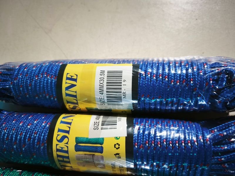 10 Rollos de Cuerda para Ropa 4mm x 30mts