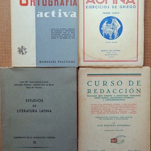 Lote de 4 Libros: Ortografía Activa, Ejercicios de Griego, Cursos de Redacción y Estudios de Escritura Latina - imagen 1