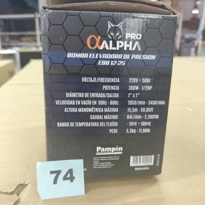 Bomba Elevadora de Presión Alpha Pro 1/2 HP con Accesorios - imagen 2