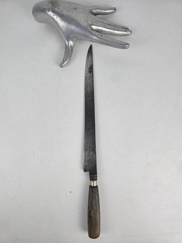 Cuchillo Criollo Antiguo con Sello Borroso en Hoja