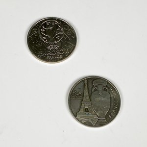 Dos Medallas Conmemorativas Eurocopa Francia 2016 - imagen 1