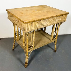 Mesa Auxiliar de Caña y Ratán con Balda Inferior - imagen 3