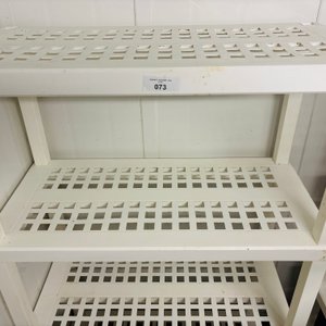 Dos Estanterías Plásticas Blancas Modulares 86x42x138cm - imagen 5