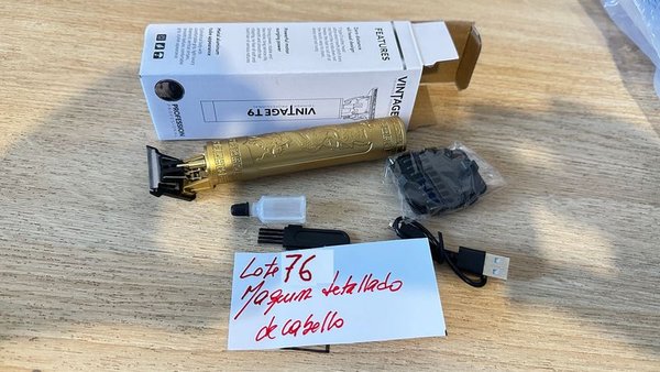 Cortapelo y Delineador Vintage T9 Profesional Dorado